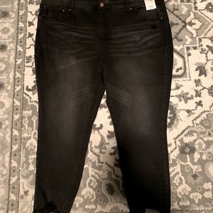 Terra & Sky High Rise Crop jeans